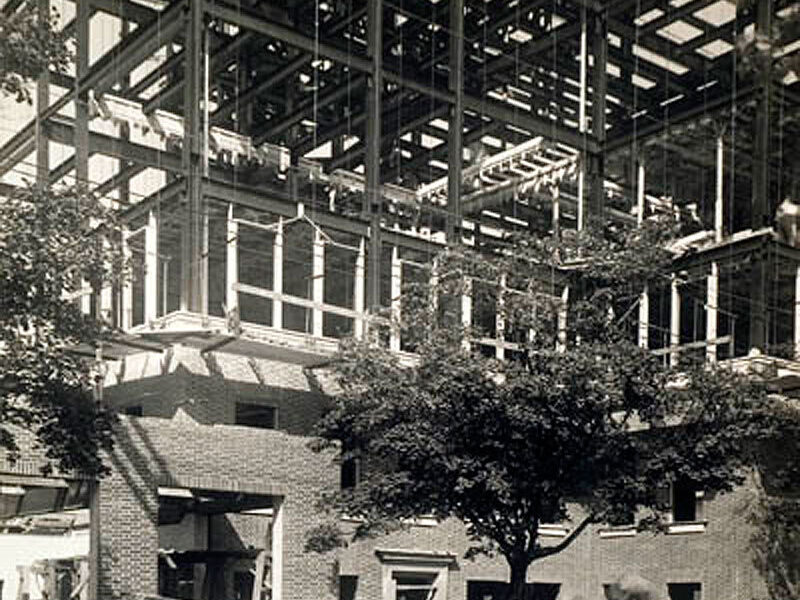 Pathology history building 1921 under construction 2