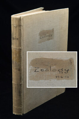 Arnold Rice Rich - Zoology book of notes and drawings