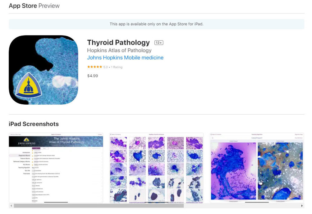 Thyroid Pathology App screenshot
