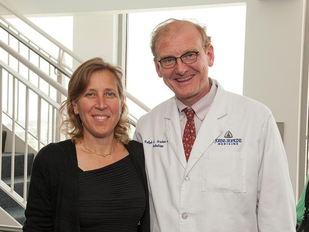 Susan Wojcicki and Ralph Hruban