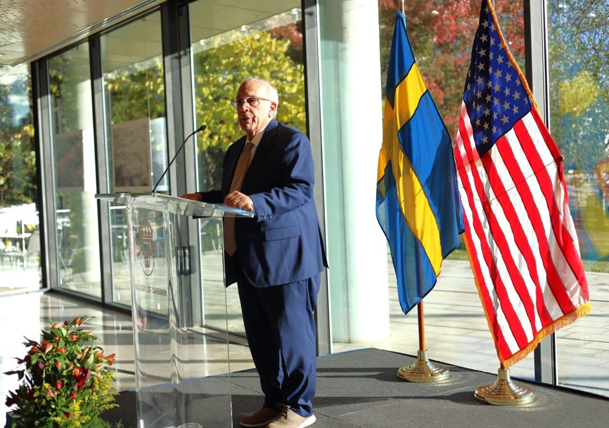 Dr. Jonathan Schneck at the Embassy of Sweden