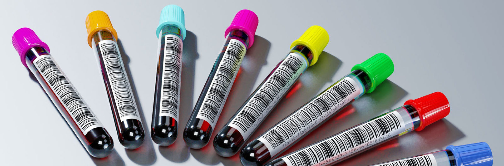 Blood test tubes