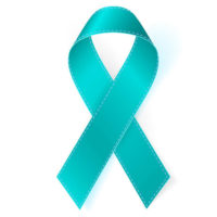 Ovarian Cancer ribbon awareness