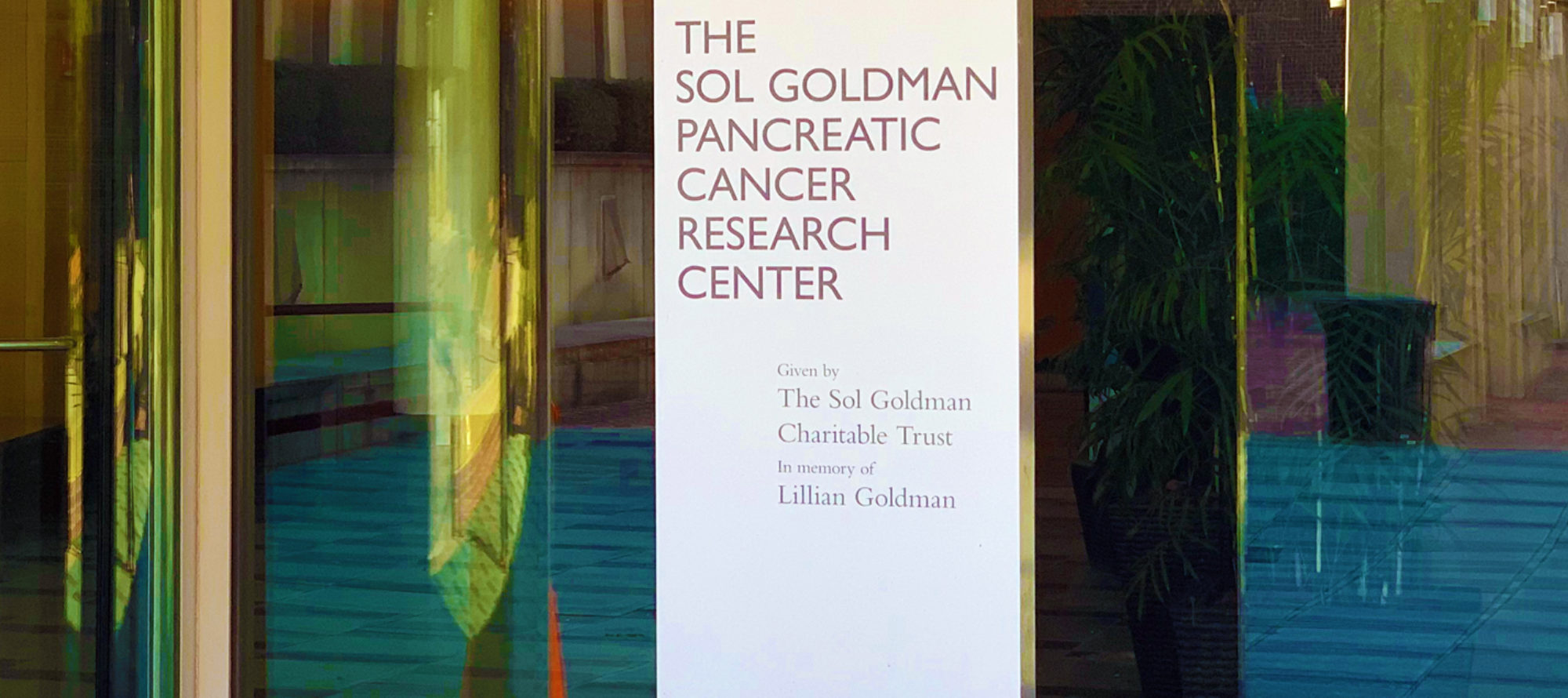 Sol Goldman Pancreatic Cancer Research Center building