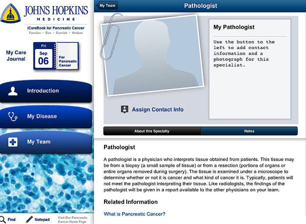 iCareBook screenshot